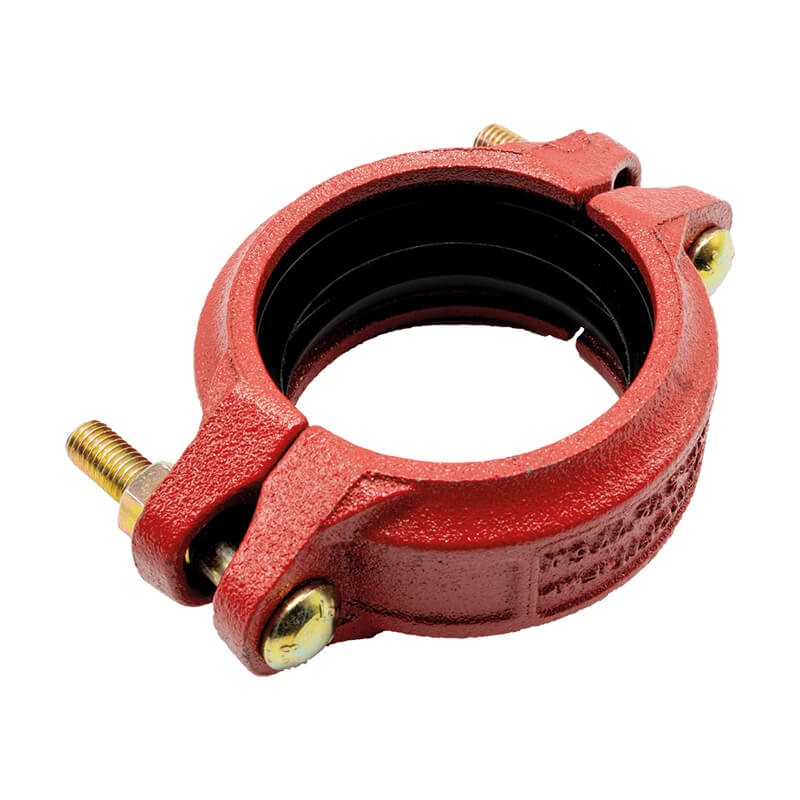 Grooved flexible coupling red Profit by Piping Logistics GKFR grooved couplings