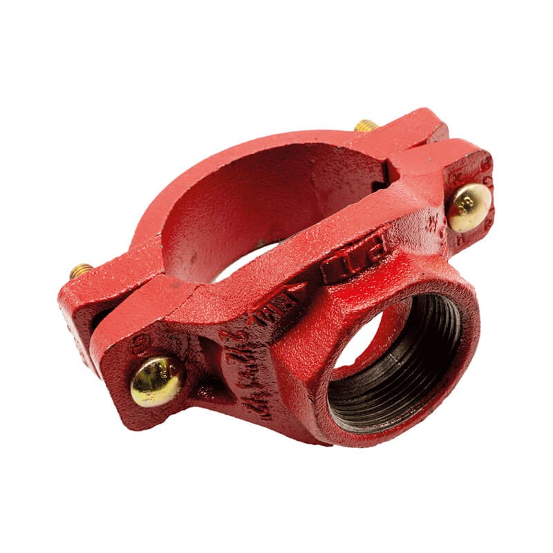 Mechanical tee threaded BSPT outlet red Profit by Piping Logistics GMDR