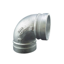 Grooved elbow 90° galva Profit by Piping Logistics GB90G grooved elbows