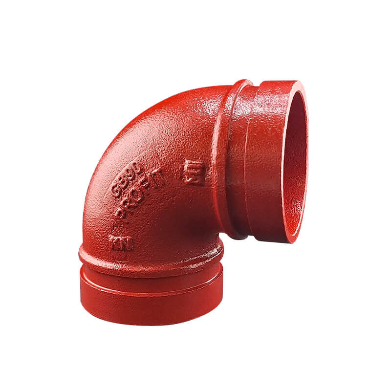 Grooved elbow 90° red Profit by Piping Logistics GB90R grooved elbows