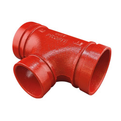 Grooved reducing Tee red Profit by Piping Logistics GRTR
