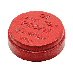 Bouchon rainuré rouge Profit by Piping Logistics GER