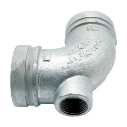 Coude de drainage 90° galva Profit by Piping Logistics 2601G coudes rainurés