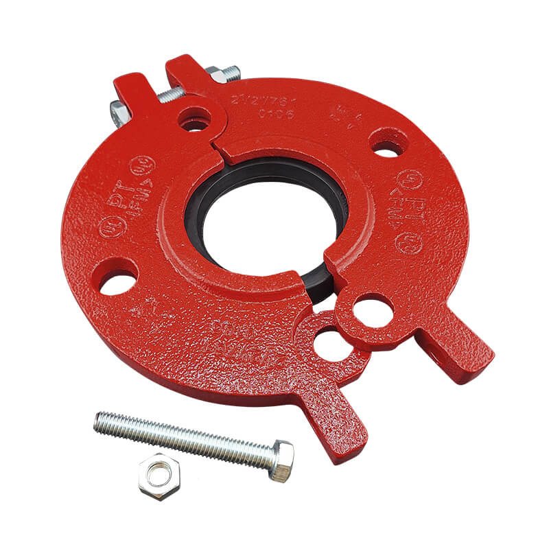 Grooved split adapter flange red Profit by Piping Logistics GSF16R