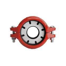Reducing coupling with steel ring red Profit by Piping Logistics GRKFR grooved couplings