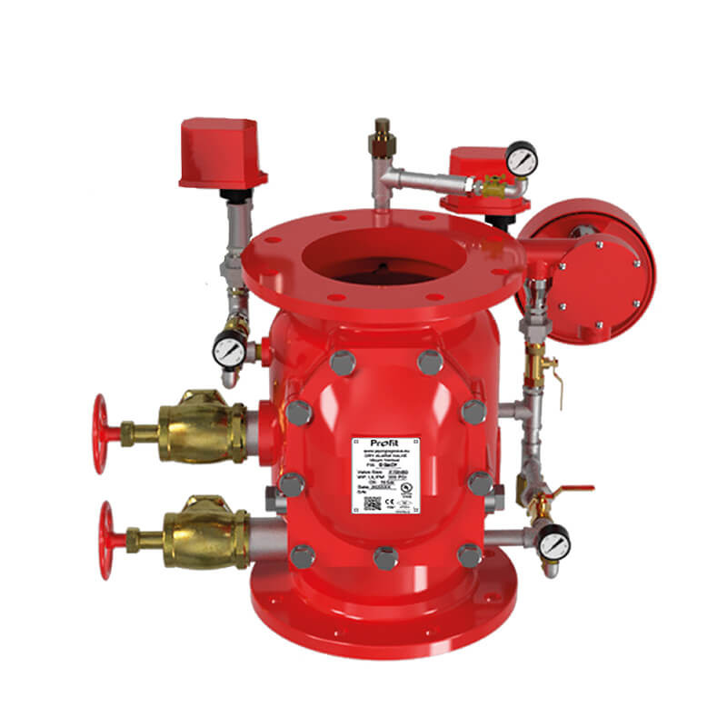 Flanged dry alarm check valve with trim Profit by Piping Logistics DFACV alarm valves