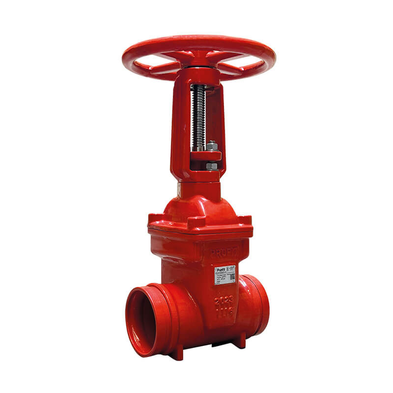 OS&Y outside screw and yoke grooved gate valve Profit by Piping Logistics GGOSY gate valves
