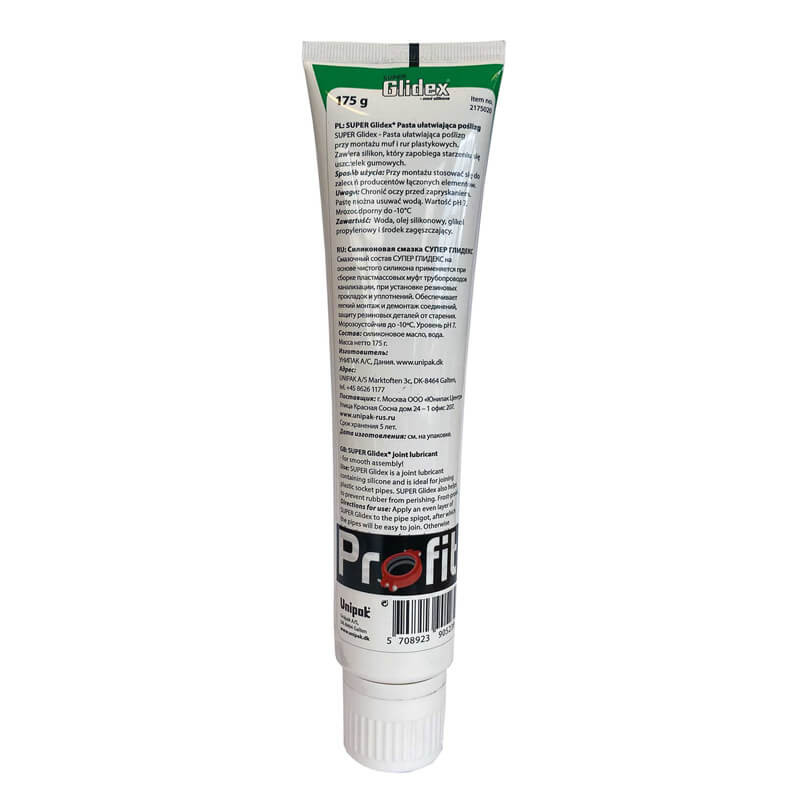 Lubricant Super Glidex-30 Profit by Piping Logistics 175g tube couplings gaskets