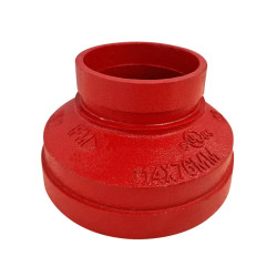 Grooved eccentric reducer red Profit by Piping Logistics grooved fittings GRER