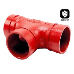 Grooved equal tee red Profit by Piping Logistics GTGR UV resistance corrosive