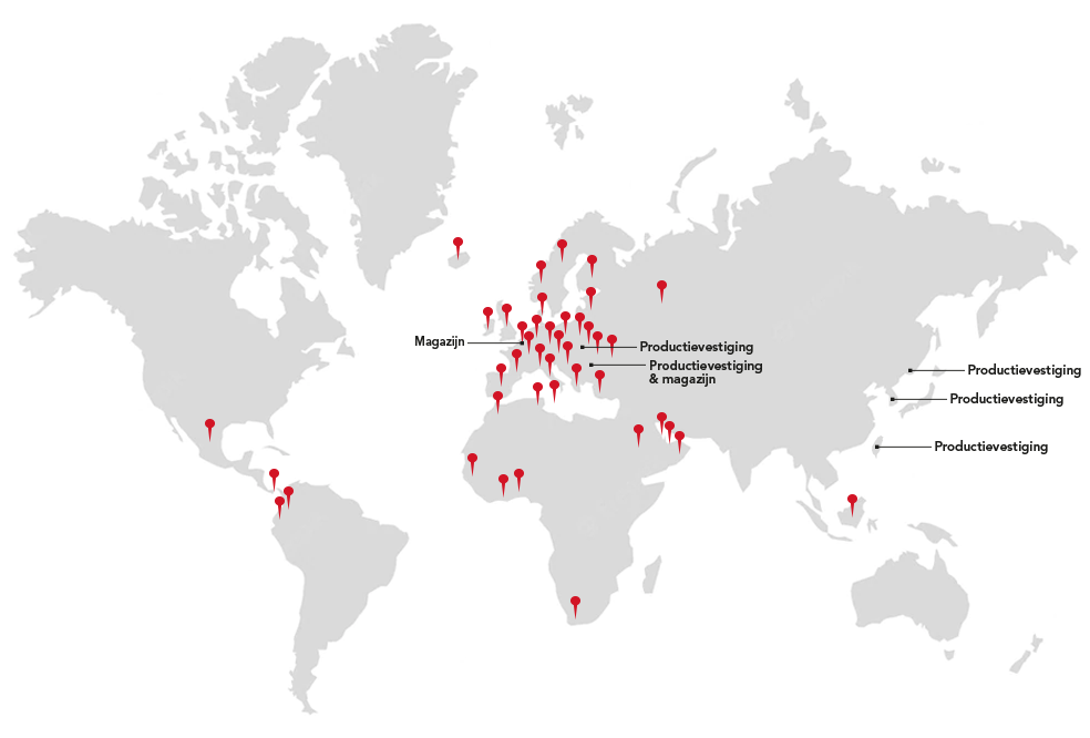 Profit by Piping Logistics world map